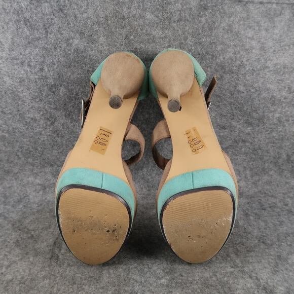 Just Fabulous Shoes Womens 7 Stiletto Pumps Platform Buckle Ankle Strap Open Toe - Picture 10 of 14